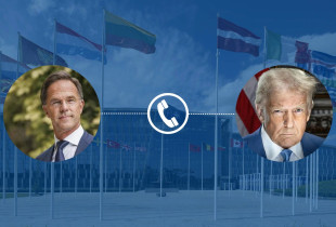 Sekretari i Përgjithshëm i NATO-s, Mark Rutte dhe presidenti amerikan, Donald Trump