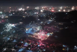 Pamje nga Prishtina - Viti i Ri 2025