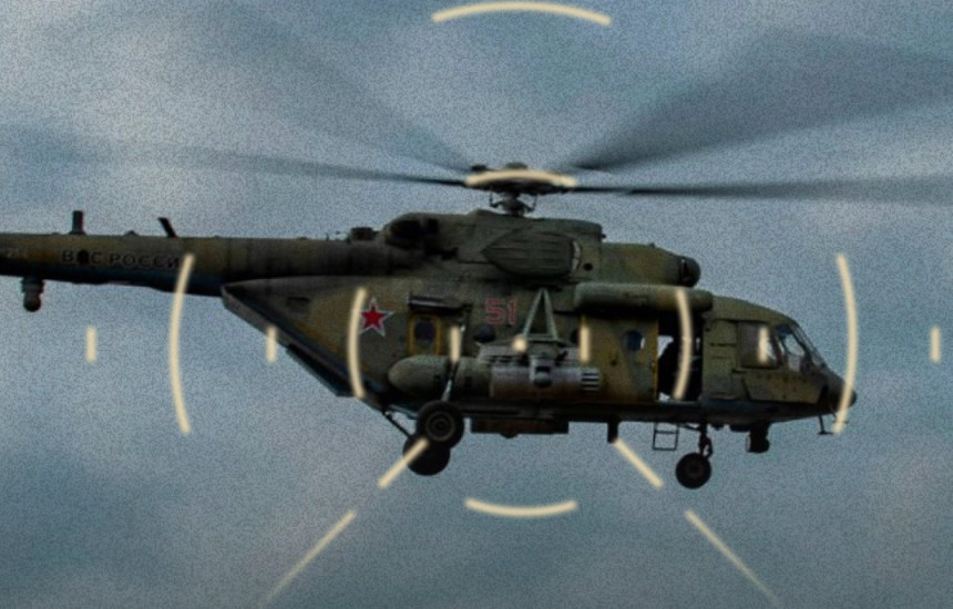 Helikopteri rus i shënjestruar nga autoritetet ukrainase
