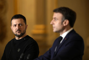 Volodymyr Zelensky dhe Emmanuel Macron