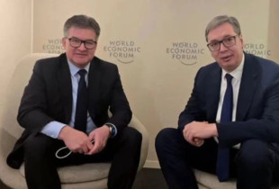 Miroslav Lajçak - Aleksandar Vuçiq në Davos