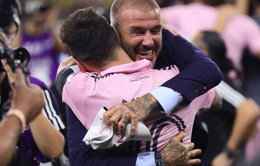 Lionel Messi dhe David Beckham