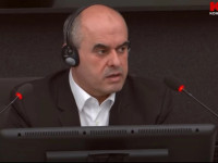 Naser Krasniqi duke deshmuar ne Hage