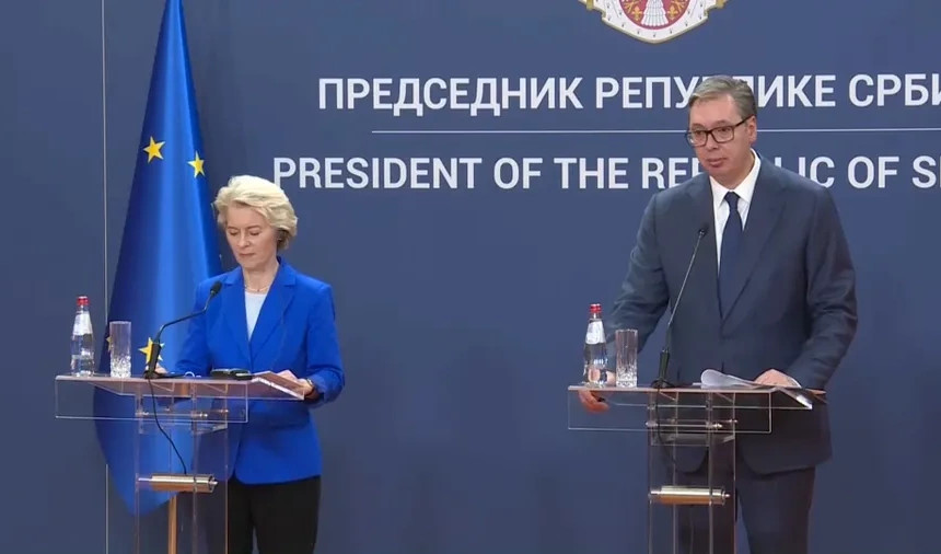 Ursula von der Leyen  &  Aleksandar Vuçiq