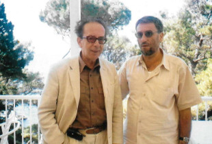Ismail Kadare dhe Mirash Martinoviq në Ulqin (Foto: Arkiva private/Martinoviq)