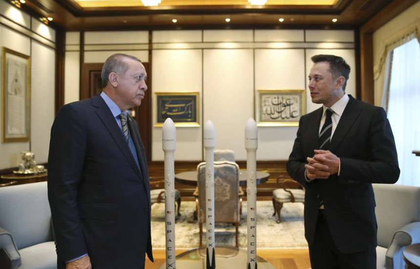 Recep Tayyip Erdogan dhe Elon Musk