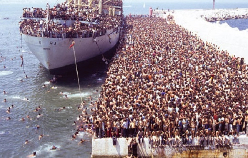 Durrës, eksodi i 8 gushtit 1991