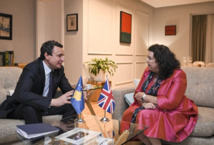 Albin Kurti dhe e dërguara e Posaçme e Mbretërisë së Bashkuar për Ballkanin Perëndimor, Karen Pierce