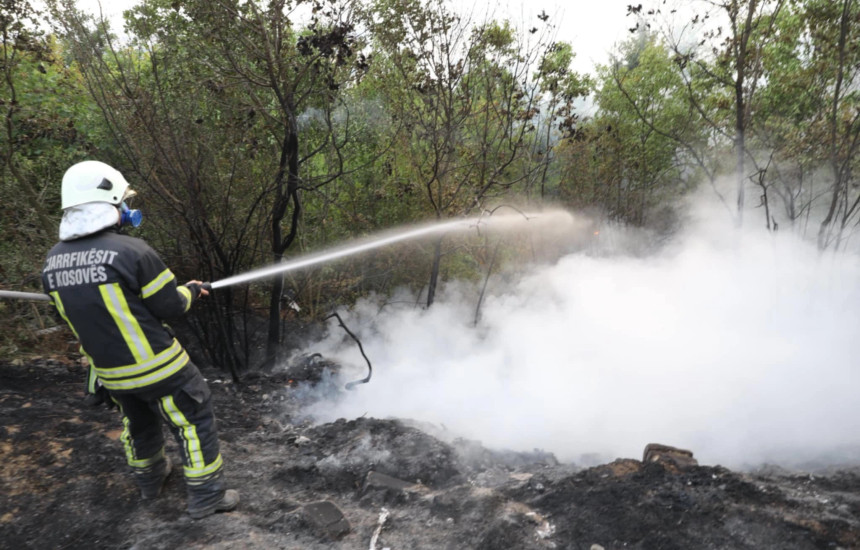 Zjarri në Milefc të Prishtinës