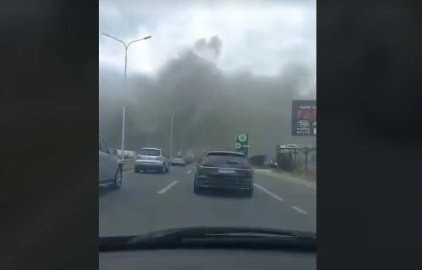 Digjet një objekt në rrugën Prishtinë – Mitrovicë