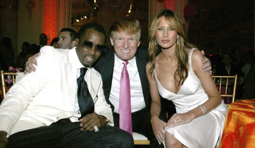 P.Diddy, Donald dhe Melania Trump