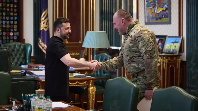 Volodymyr Zelensky me Vasyl Malikun