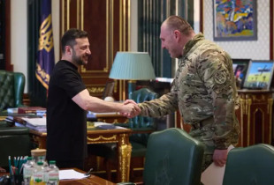 Volodymyr Zelensky me Vasyl Malikun