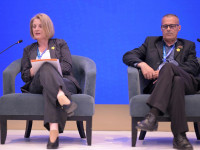 Paneli me temën “Forca dhe rrëfimi i të mbijetuarve”, në Forumin Ndërkombëtar për Gratë, Paqen dhe Sigurinë / Foto: Arben Llapashtica