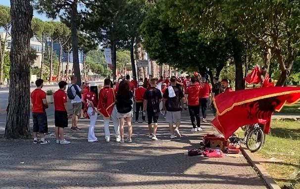 Festa para ndeshjes Shqipëri - Serbi