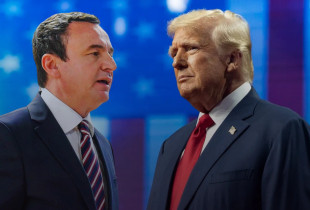 Donald Trump - Albin Kurti (Foto-Ilustrim)