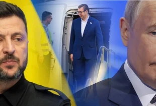 Aleksander Vuçiq Zelensky & Vladimir Putin