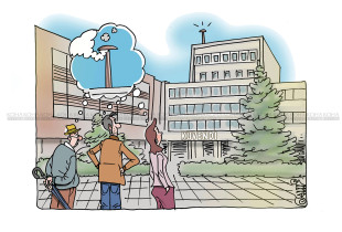 Karikatura e ditës - tymi i bardhë në Kuvend