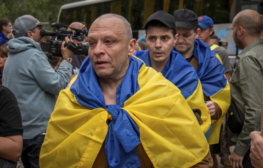 Ushtarët e burgosur ukrainas që u liruan nga Rusia