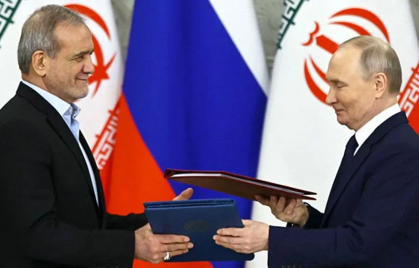Në fillim të këtij viti, presidenti rus Vladimir Putin dhe ai iranian Masoud Pezeshkian, nënshkruan marrëveshjen për partneritet strategjik