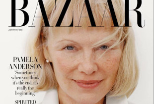 Pamela Anderson ne ballinen e Harper's Bazaar