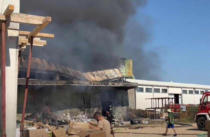 Zjarri përfshin një objekt afarist në Ulqin