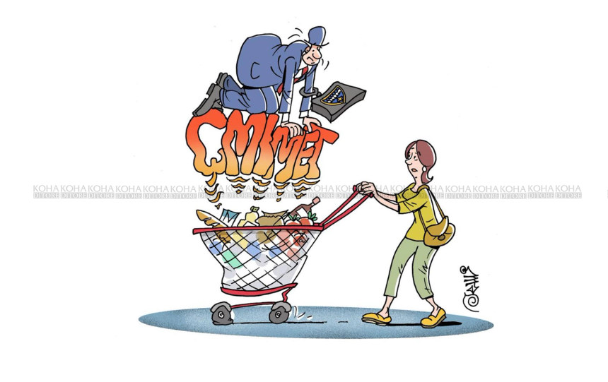 Karikatura e Ditës - rritja e pakontrolluar e çmimeve