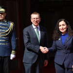 Vjosa Osmani dhe Edgars Rinkevics