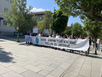 Në Prishtinë protestohet për të drejtat e punëtorëveë drejtat e punëtorëv