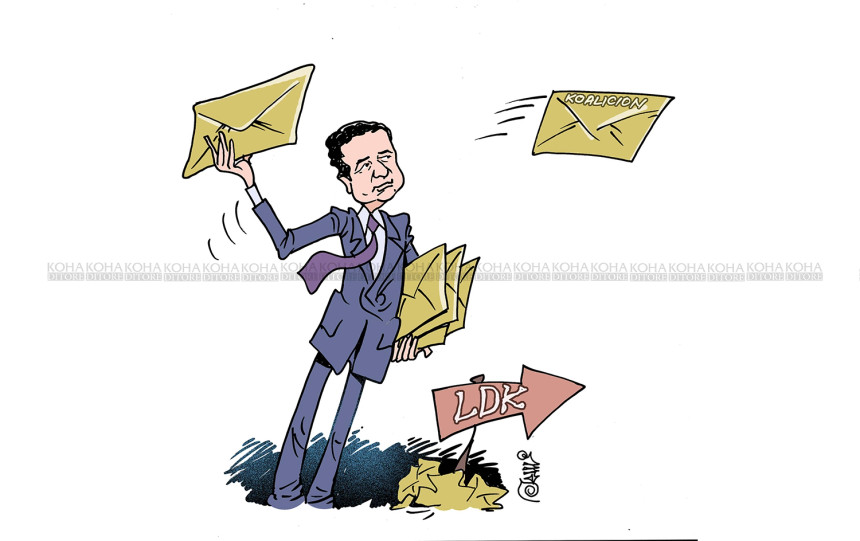 Karikatura e ditës - Albin Kurti dhe LDK-ja