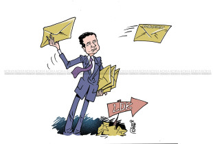 Karikatura e ditës - Albin Kurti dhe LDK-ja