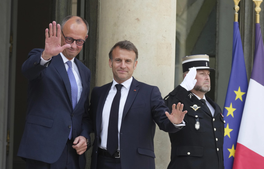 Friedrich Merz dhe Emmanuel Macron