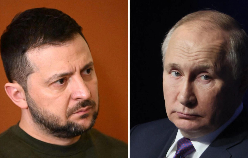 Volodymyr Zelensky dhe Vladimir Putin