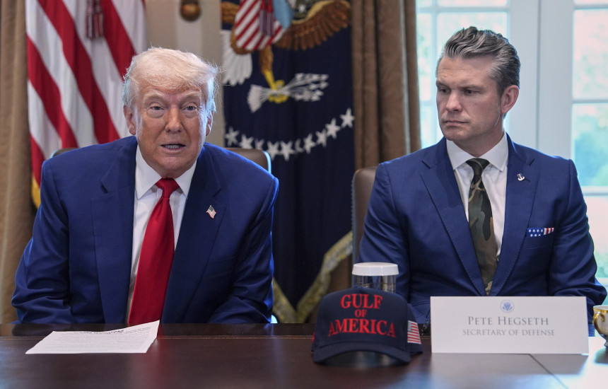 Pete Hegseth me Donald Trump
