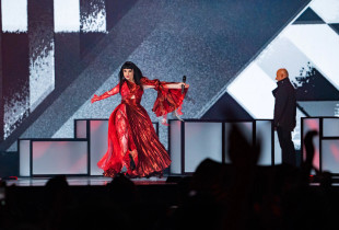Pamje nga performanca në Eurovision