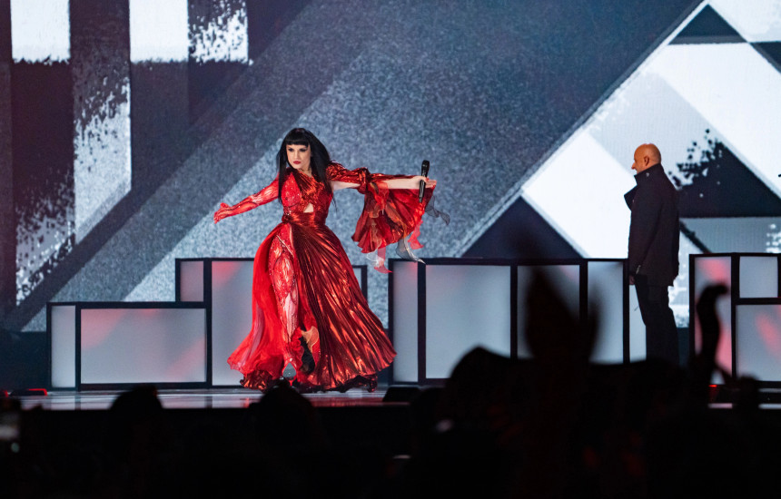 Albania with "Zjerm" in the "Eurovision" final