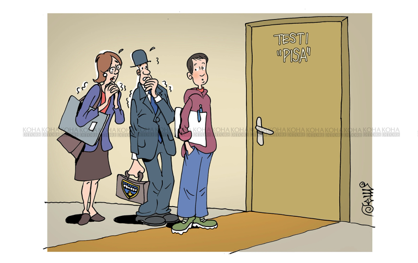 Karikatura e ditës - Pisa dhe ankthi i zyrtarëve të arsimit