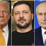 Donald Trump, Volodymyr Zelensky, Vladimir Putin