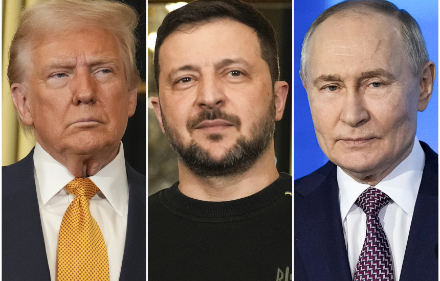 Donald Trump, Volodymyr Zelensky, Vladimir Putin