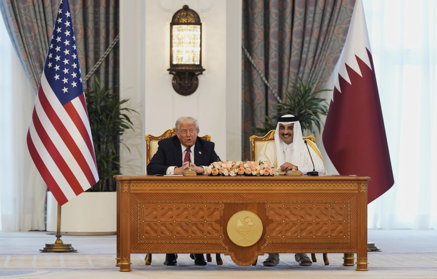 Donald Trump dhe Sheikh Tamim Al Thani
