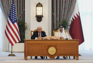 Donald Trump dhe Sheikh Tamim Al Thani