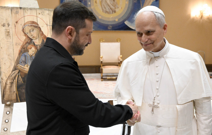 Papa Leoni dhe Volodymyr Zelensky