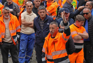 Protesta e punëtorëve të Pastrimit