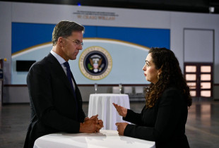 Vjosa Osmani dhe Mark Rutte