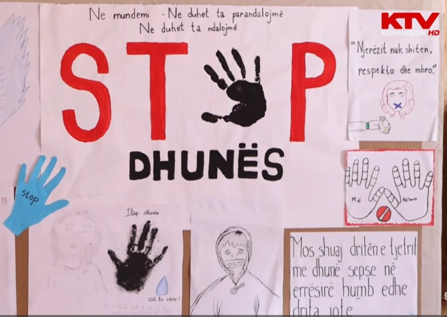 Nxënësit e Prishtinës realizojnë fushatën kundër trafikimit me njerëz