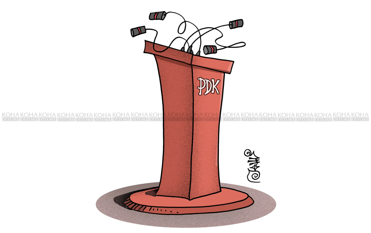 Karikatura e ditës   PDK ja para konventës për zgjedhjen e kryetarit