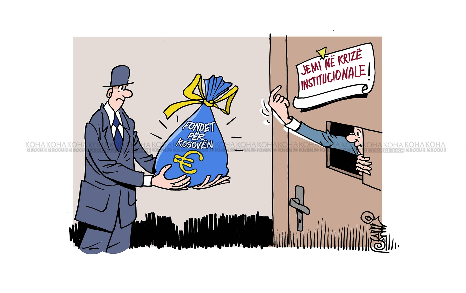 Karikatura e ditës - BE-ja dhe kriza politike kosovare