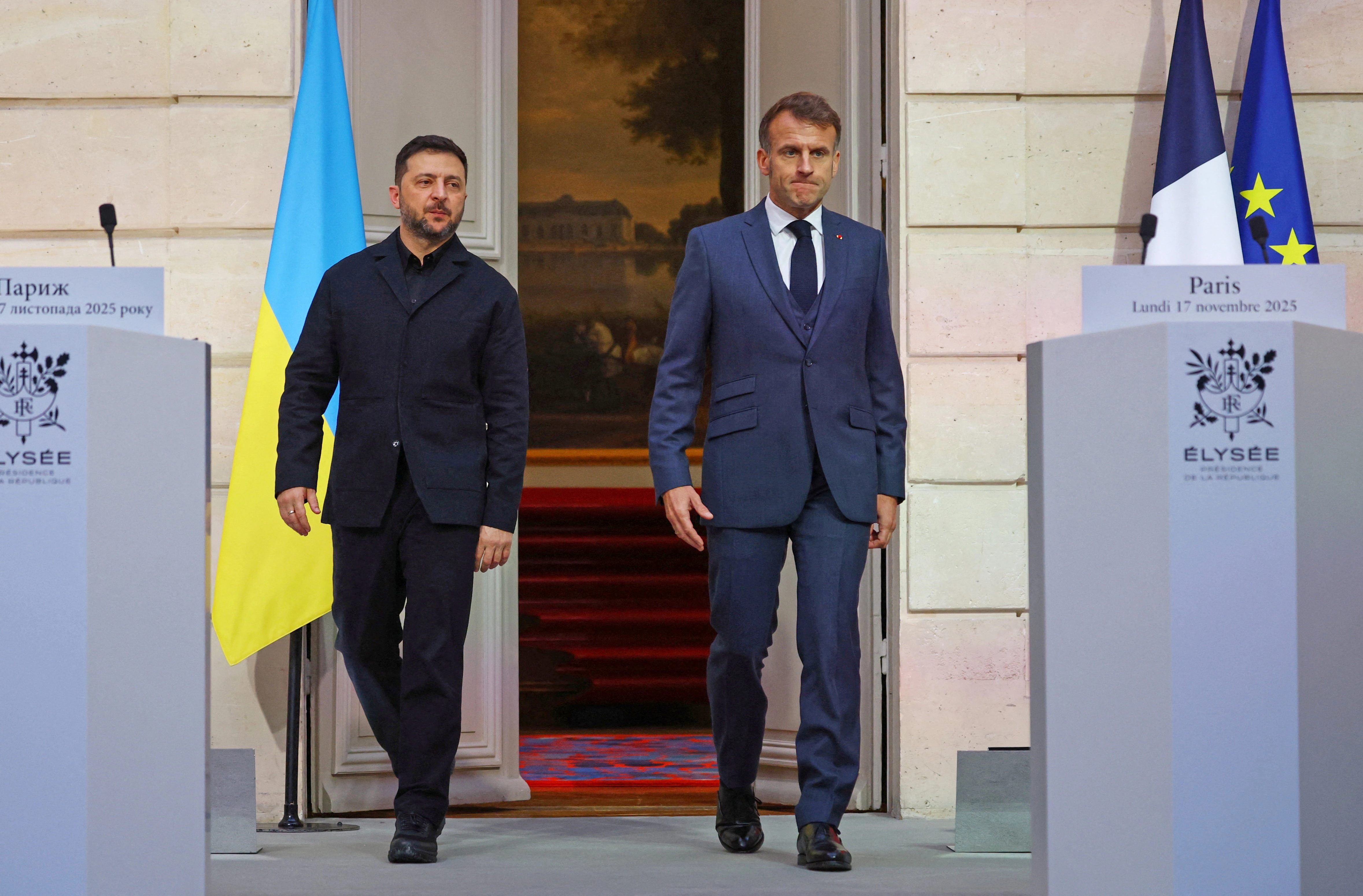 Emmanuel Macron dhe Volodymyr Zelensky