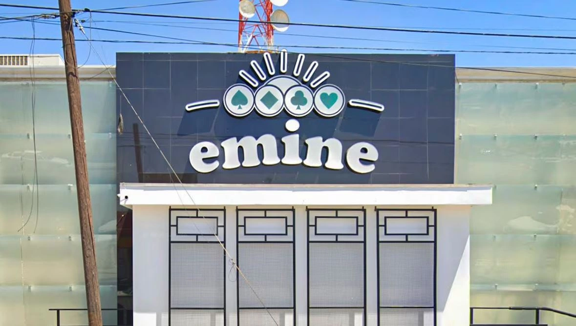 Kazinoja “Emine”, e akuzuar për operim lidhur me familjen Hysa. Me lokacion në San Luis, Rio Colorado, Sonora.