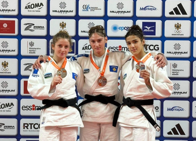 Tri medalje për xhudistet e Kosovës në Podgoricë